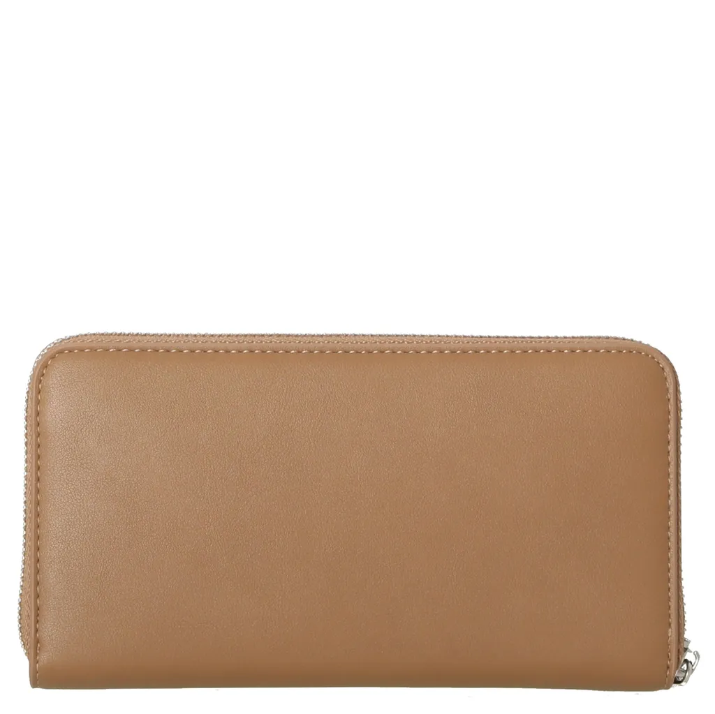 Portefeuille REPLAY Zip Around Wallet en Beige avec Multi-Rangements - 4