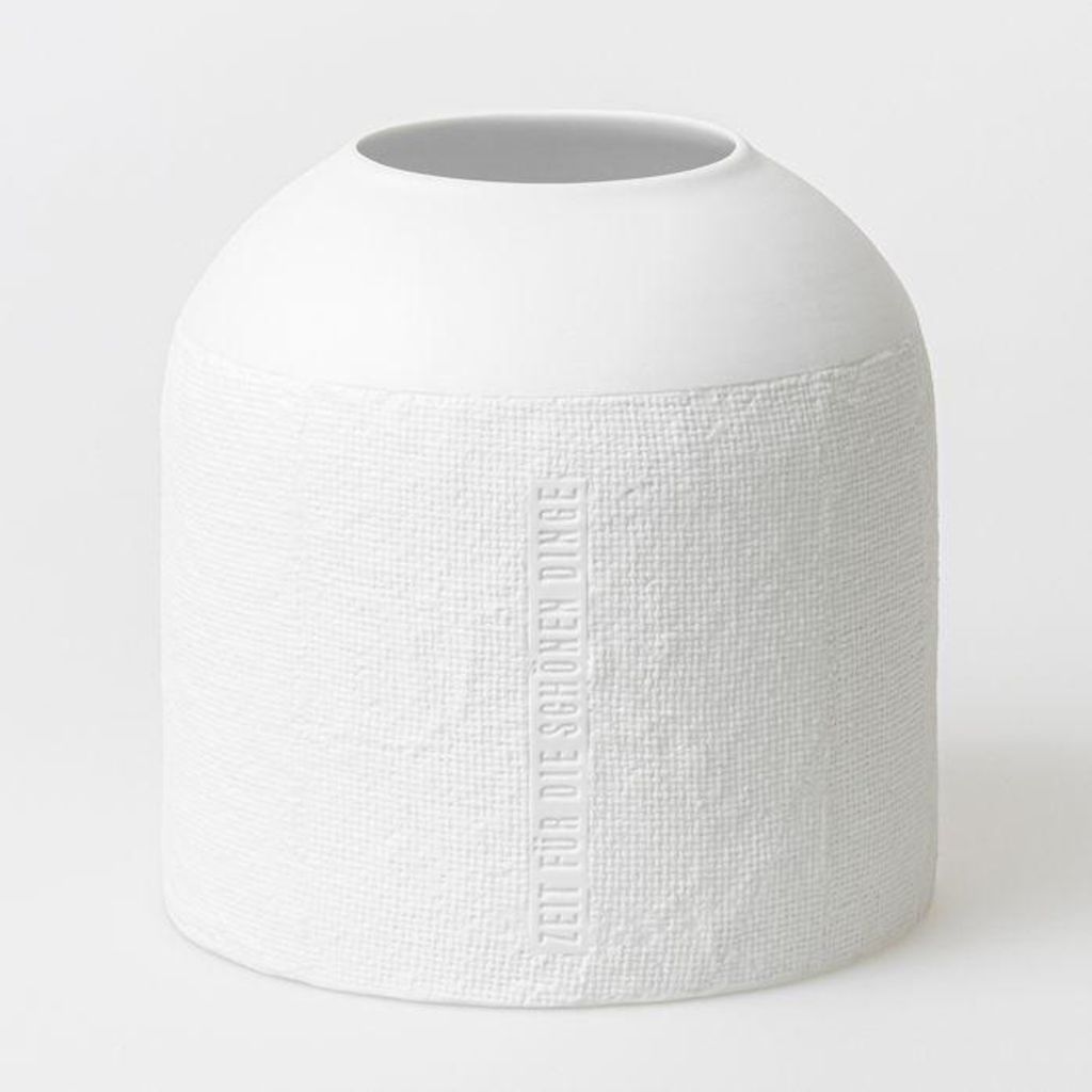Formsprache Vase "Zeit für die schönen Dinge"