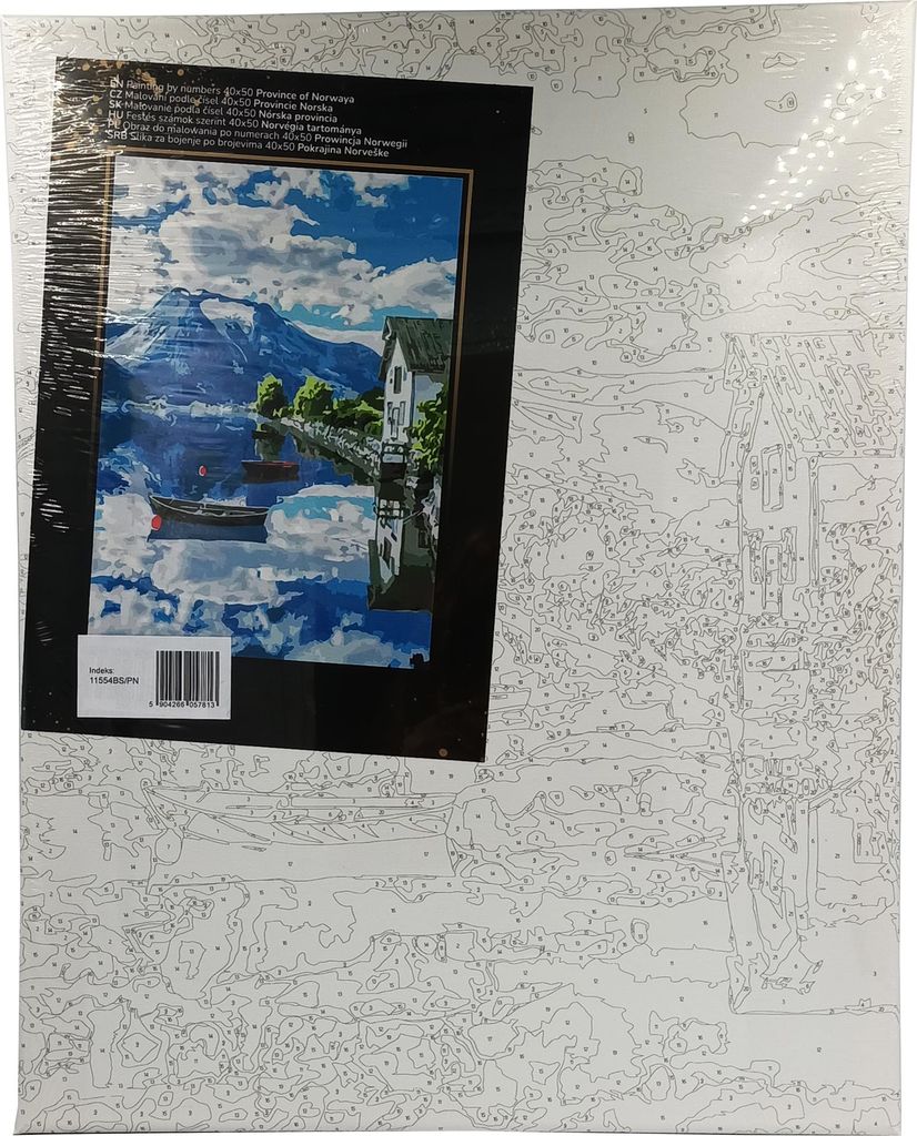 Malen nach Zahlen "PROVINZ NORWEGEN" 40 x 50 cm ANTELLA 11554BS/PN