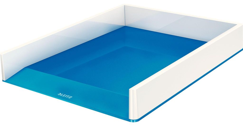 Briefablage WOW Duo Colour DIN A4 DIN C4 Folio Letter Polystyrol Farbe: blau/wei