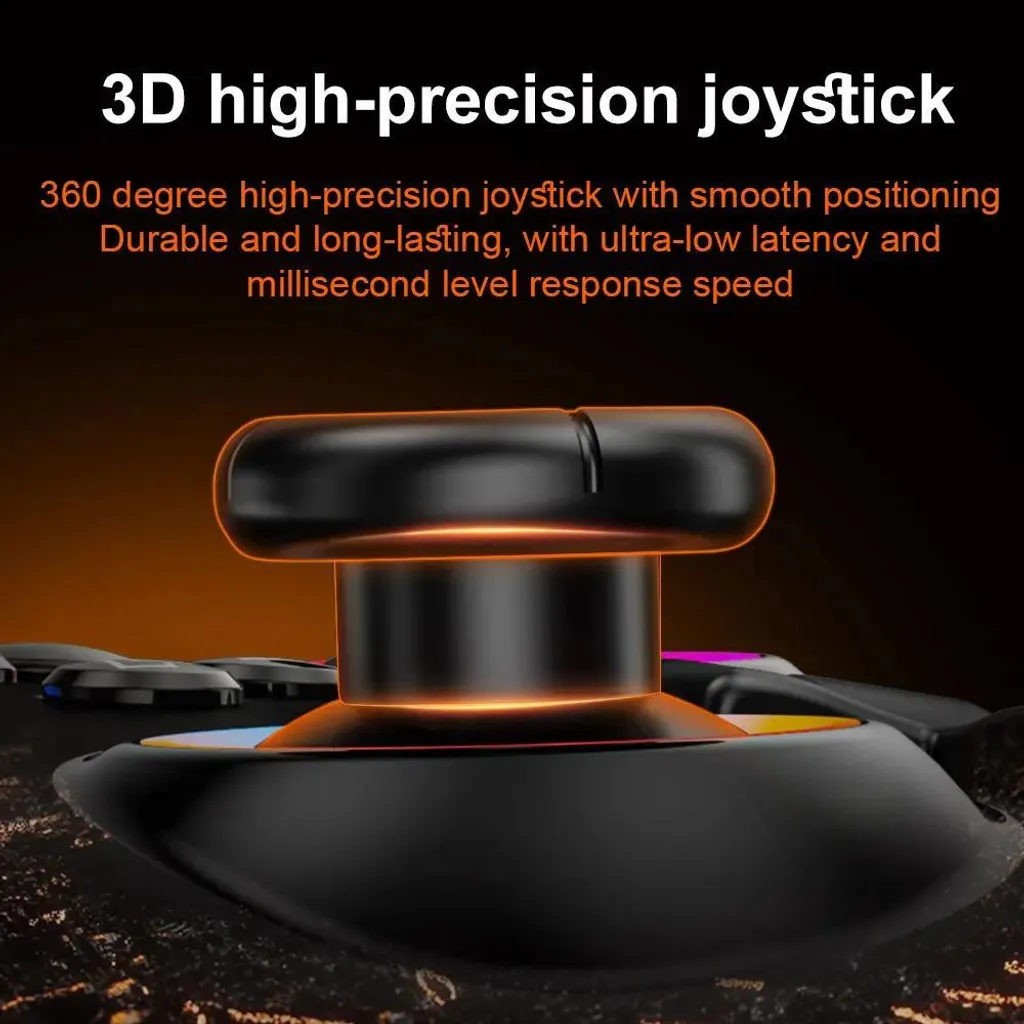 Manette S02 Gamepad Hall Effect Noir pour Switch PC et iOS Bluetooth - 4