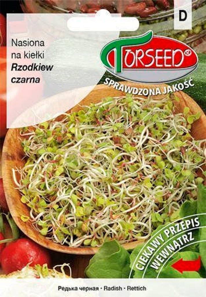 Schwarzer Rettich, Samen für Sprossen 10g - Torseed