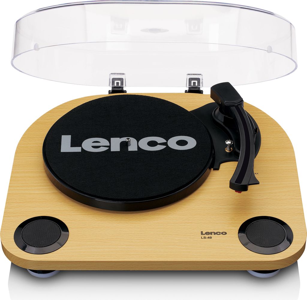 Lenco LS-40WD - Plattenspieler mit integrierten Lautsprechern - Holz