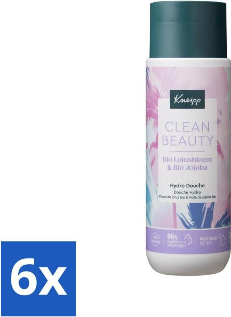 Kneipp - Duschgel - Clean Beauty - Lotus & Jojoba - 200 ml - Vorteilspack - 6 Stücke