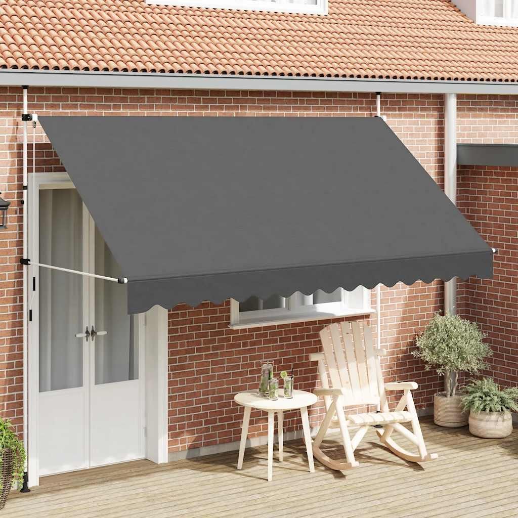 vidaXL Store rétractable manuel 350 cm Anthracite Image du produit 