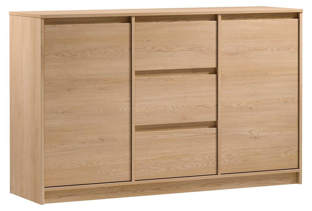 Buffet Beck mit 3 Schubladen und 2 Türen, Holzoptik, 138cm