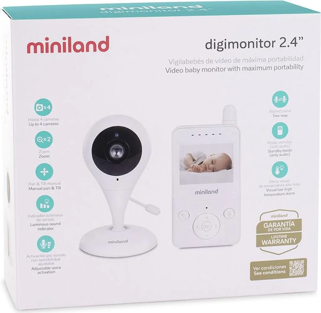 Miniland Digimonitor : Babyphone vidéo haute technologie avec caméra - 11