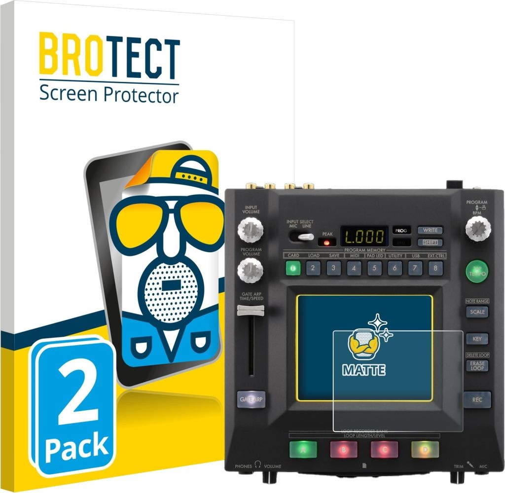 2x BROTECT Schutzfolie für KORG KOASSILATOR Pro+ Displayschutz Displayschutzfolie Folie Matt Entspiegelungsfolie