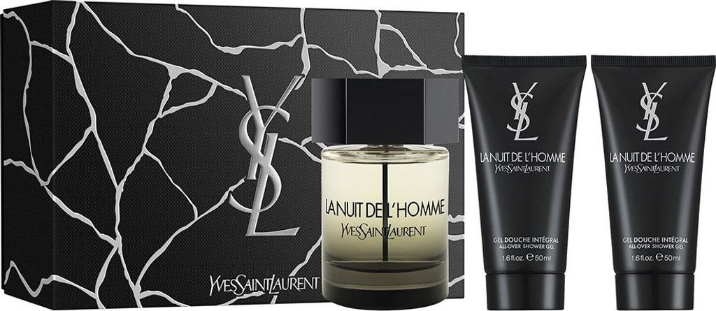 La Nuit De L'Homme set: eau de toilette spray (100 ml) + Productafbeelding 