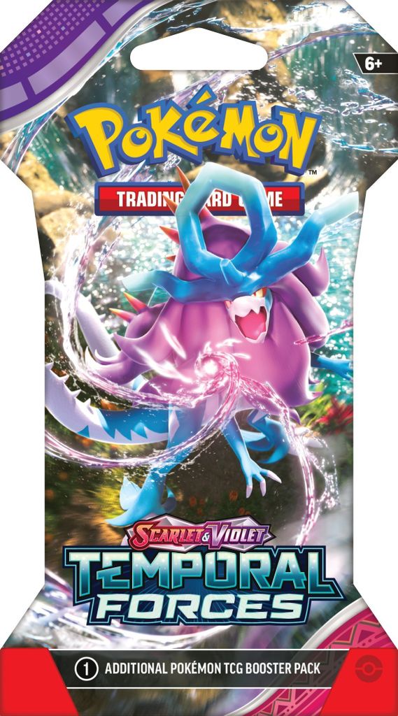Pokémon Temporal Forces Booster z rękawem, angielski Zdjęcie produktu