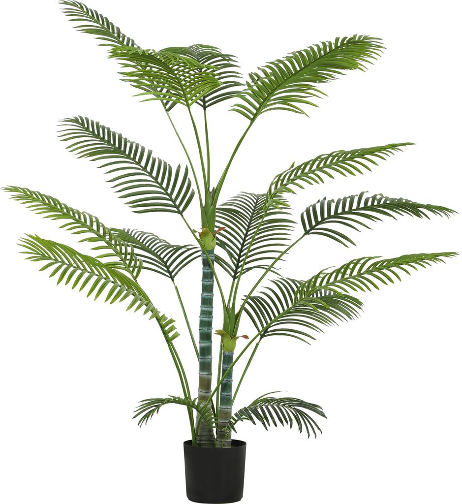 HOMCOM Palma artificiale grande 175 cm, pianta artificiale Immagine del prodotto 