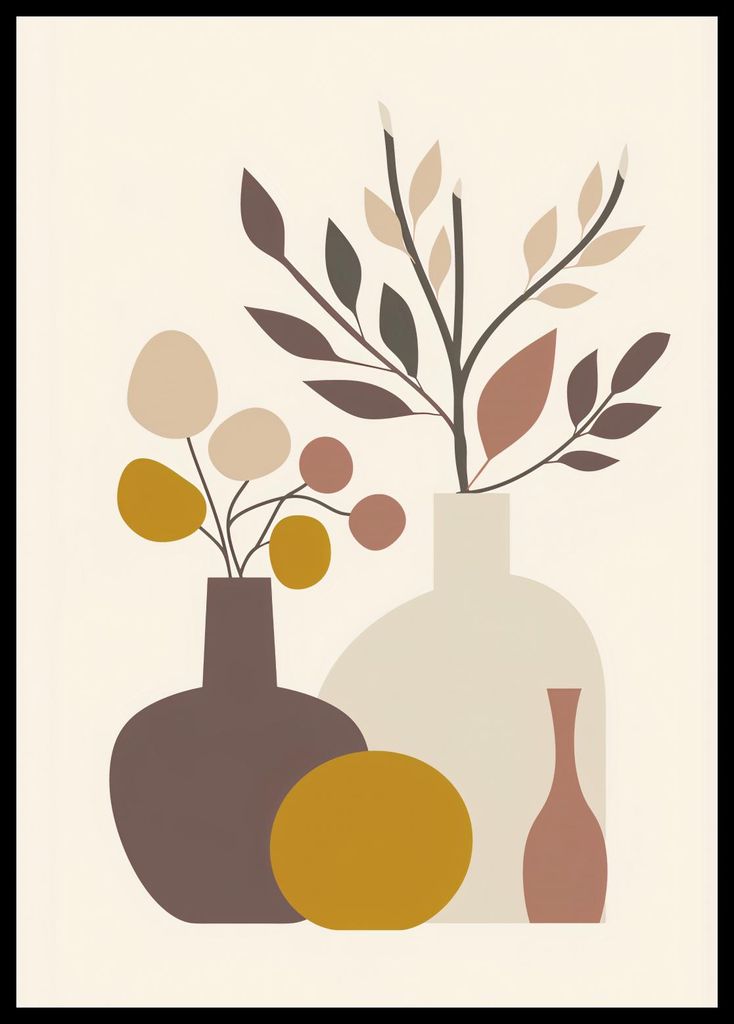 Plakat 42x59,4cm Gedämpfte Stillleben