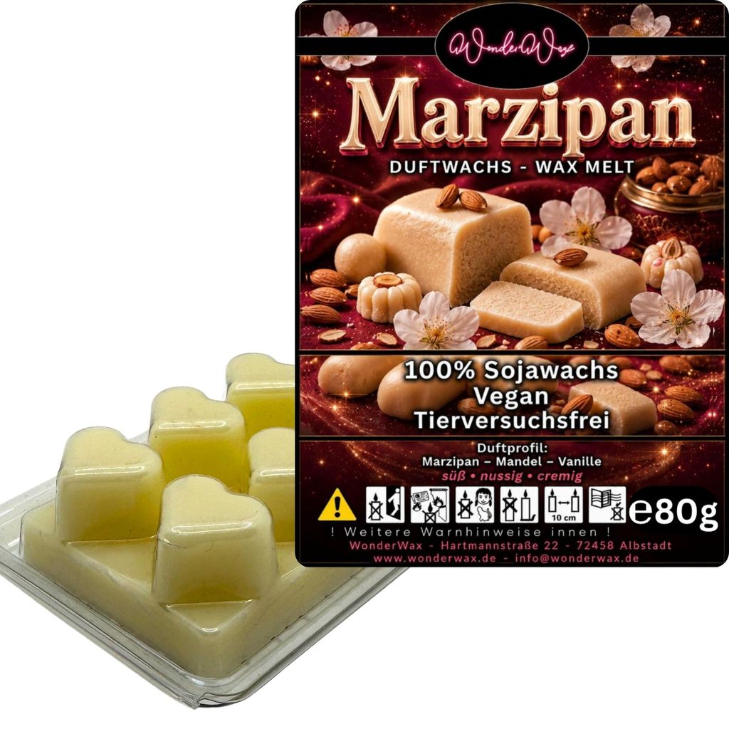 WonderWax Duftwachs Wax Melts für Duftlampe, 6 Herzen Duftmelt Wachsmelt Sojawachs Duftwachs Würfel für Raumdüfte, Wachs Duftöl Winter Indoor ...
