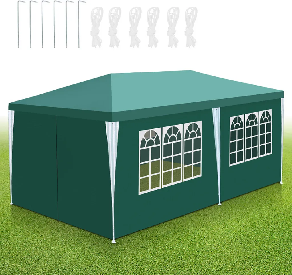 Tenda da Mercato 3x6m Yakimz Verde | Padiglione Patio Resistente UV