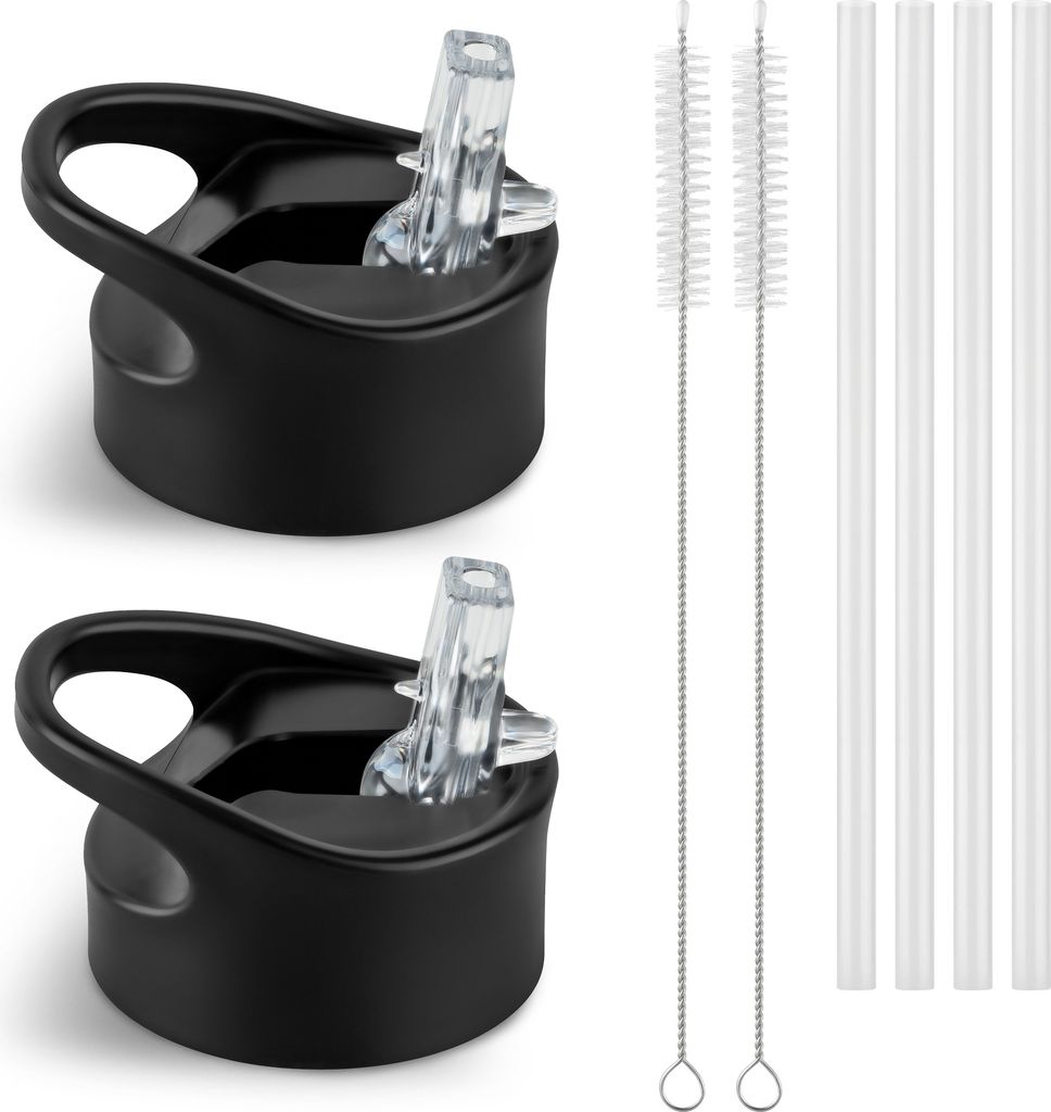 Ersatz Deckel Set für isolierte Trinkflaschen mit Strohhalm 1000ml 500ml Vinsun