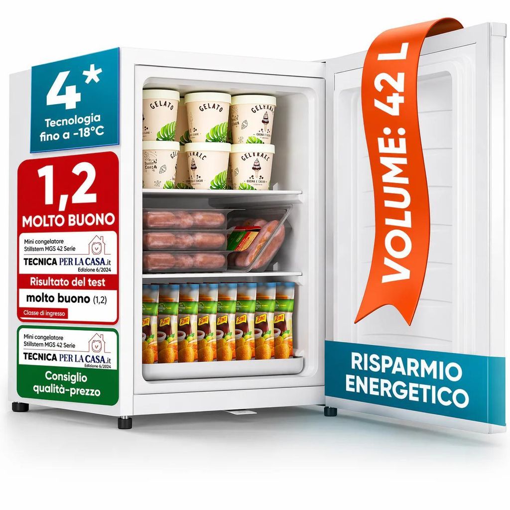 Stillstern Mini Congelatore 42L 4 Stelle – Fino a -18°C, Immagine del prodotto 