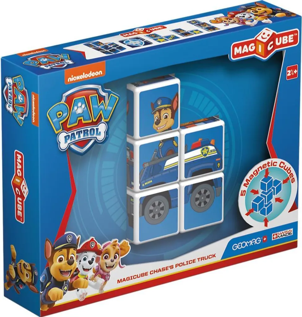 Jeu de Construction Magnétique MAGICUBE Chase - Jouet Éveil pour Enfant