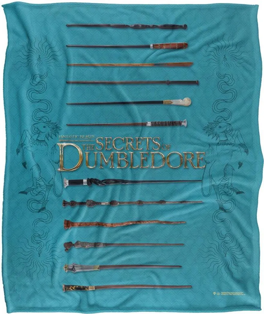 Couverture Douce Fantastic Beasts Baguettes TV18697 Design Multicolore