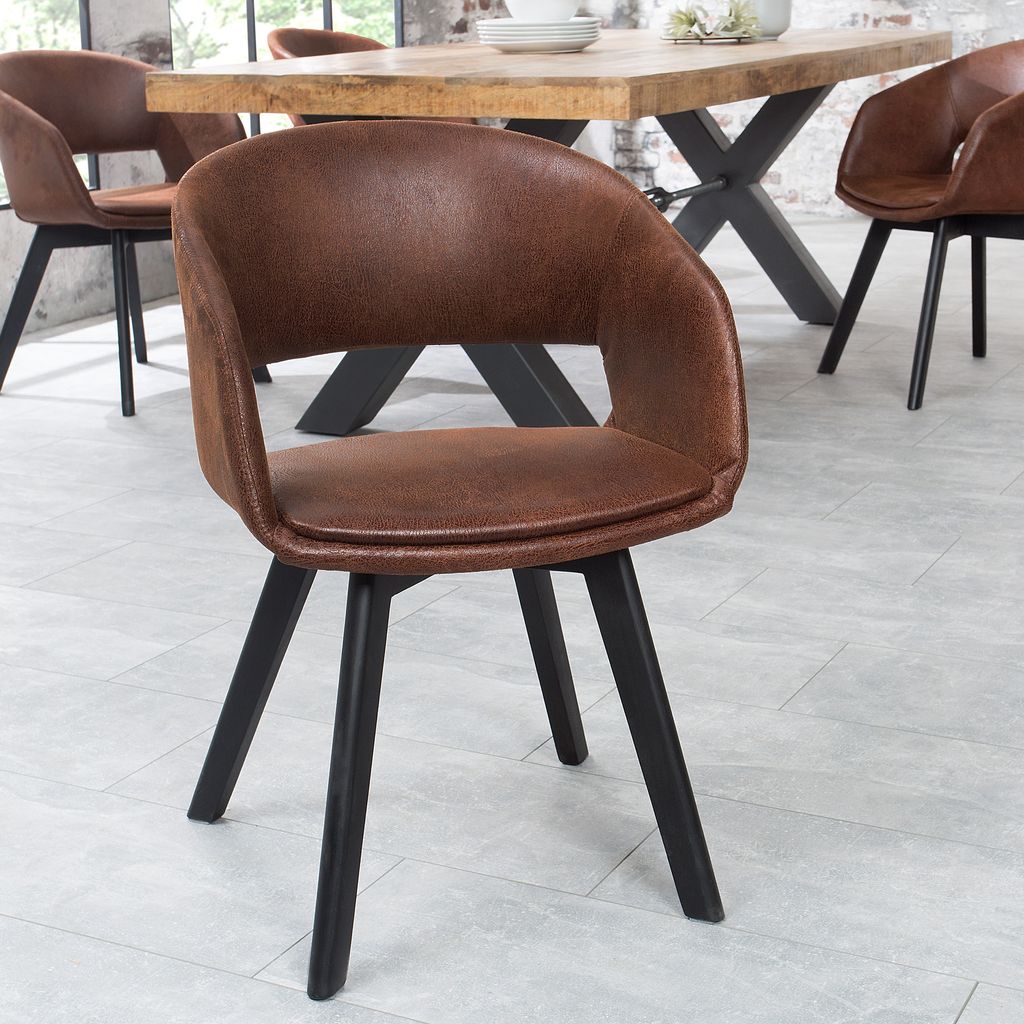 riess-ambiente Design Stuhl NORDIC STAR antik braun Produktbild 
