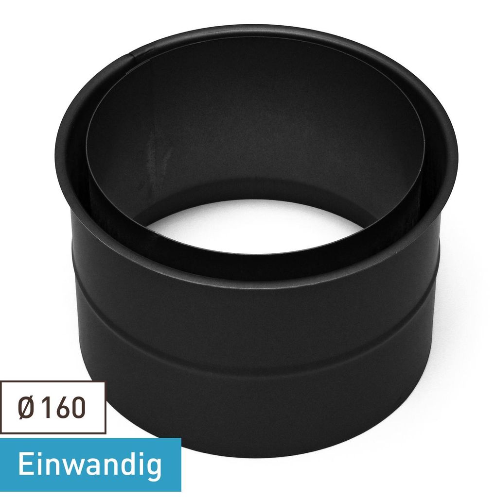 Raik Basic Doppelwandfutter 160mm für Rauchrohr / Ofenrohr