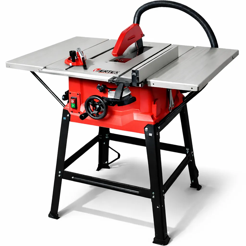Scie circulaire sur table VERTEX 1800W avec lame et table extensible