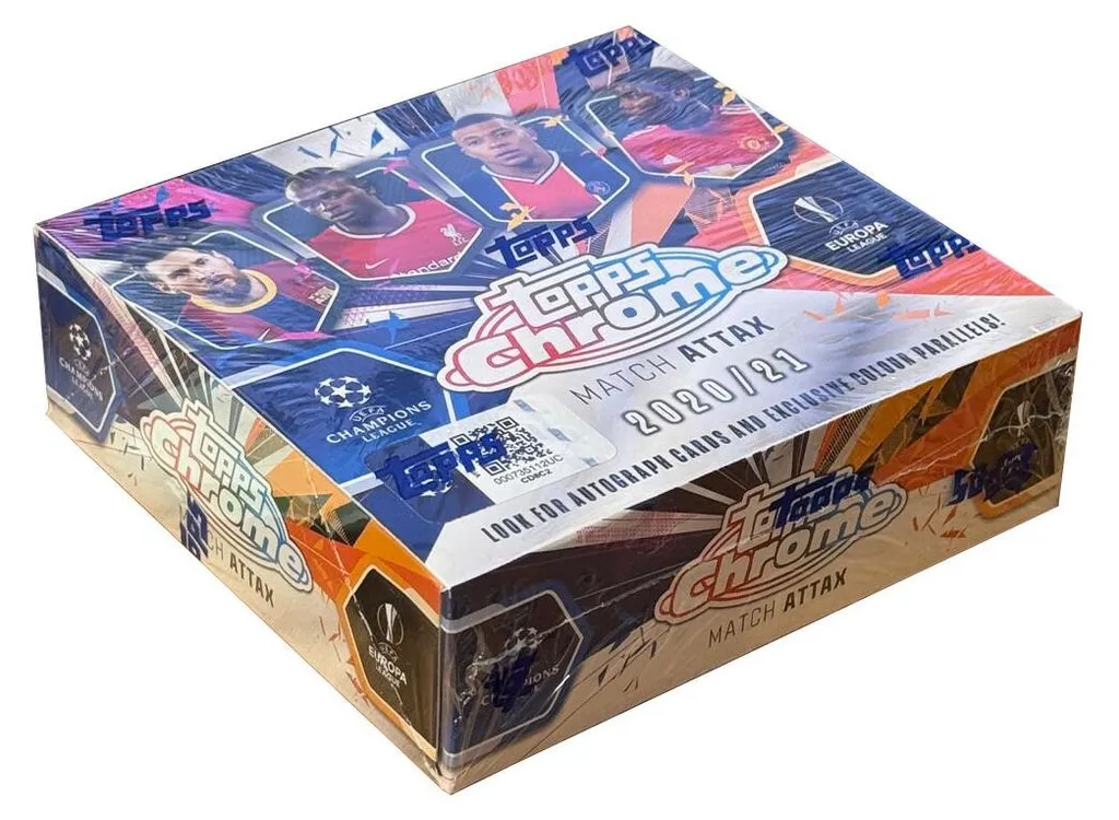 Topps Chrome Match Attax 2020/21 Boîte Hobby avec Rares Cartes Refractor