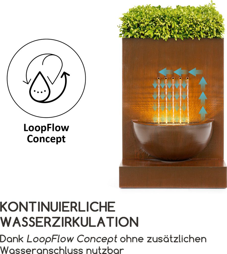 Blumfeldt Windflower Gartenbrunnen, Leistung: 11 Watt, Produktbild 5