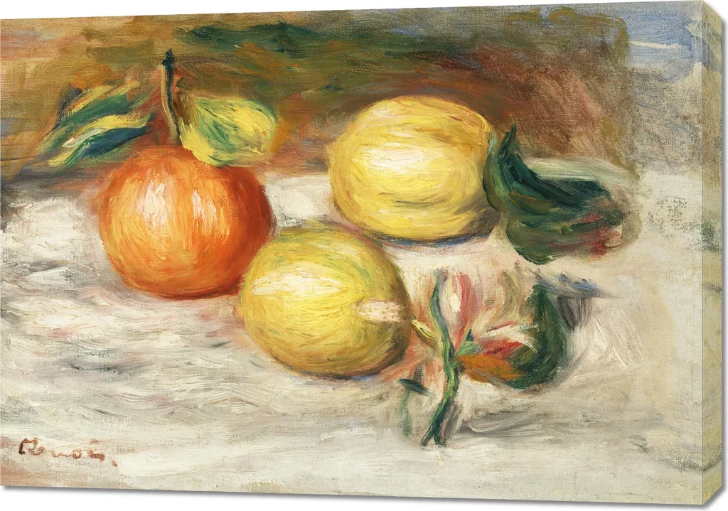 Tableau Lemons and Orange par Pierre-Auguste Renoir 100x70cm de Salon
