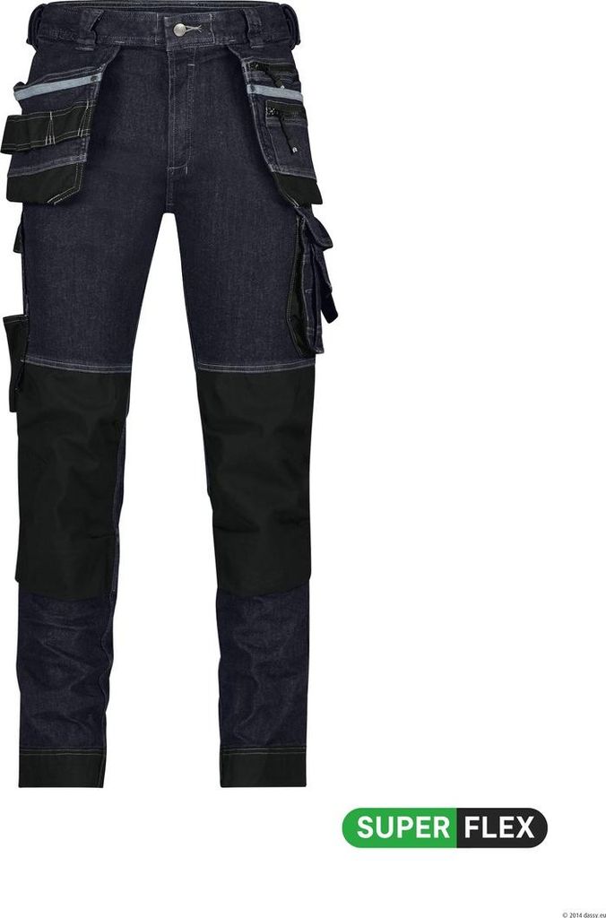 Dassy Stretch-Arbeitsjeans Melbourne 200953 CO93 Gr. 53-STANDARD blau