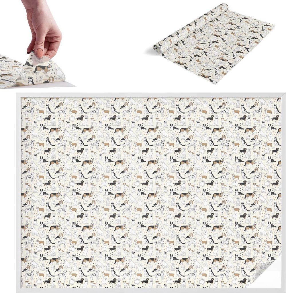 Sichtschutzfolie – 146x200 cm – Buntglas / Stained-Glass Design – blickdicht & dekorativ – selbstklebende Glasdekorfolie – UV-Schutz, ein...