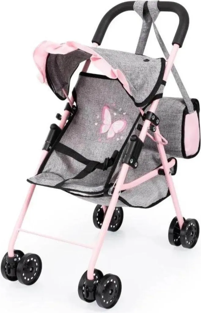 Poussette de poupée complète avec sac de rangement et kit d'accessoires