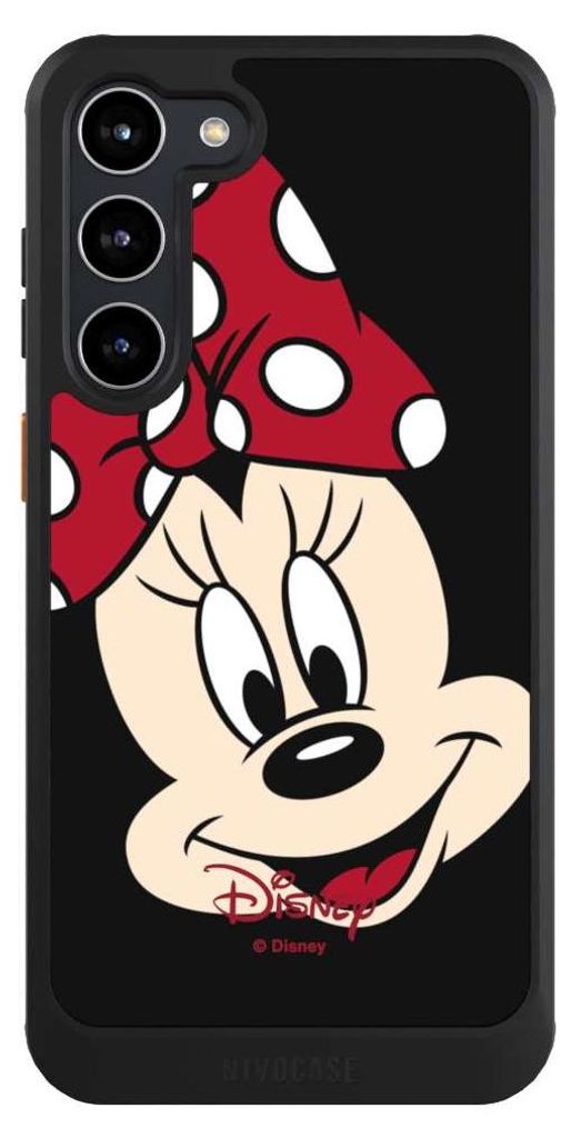 NIVOCASE Hülle für Samsung Galaxy S23+ Handyhülle NIVOcore Case Schwarz Disney Minnie Mouse Offizielles Lizenzprodukt