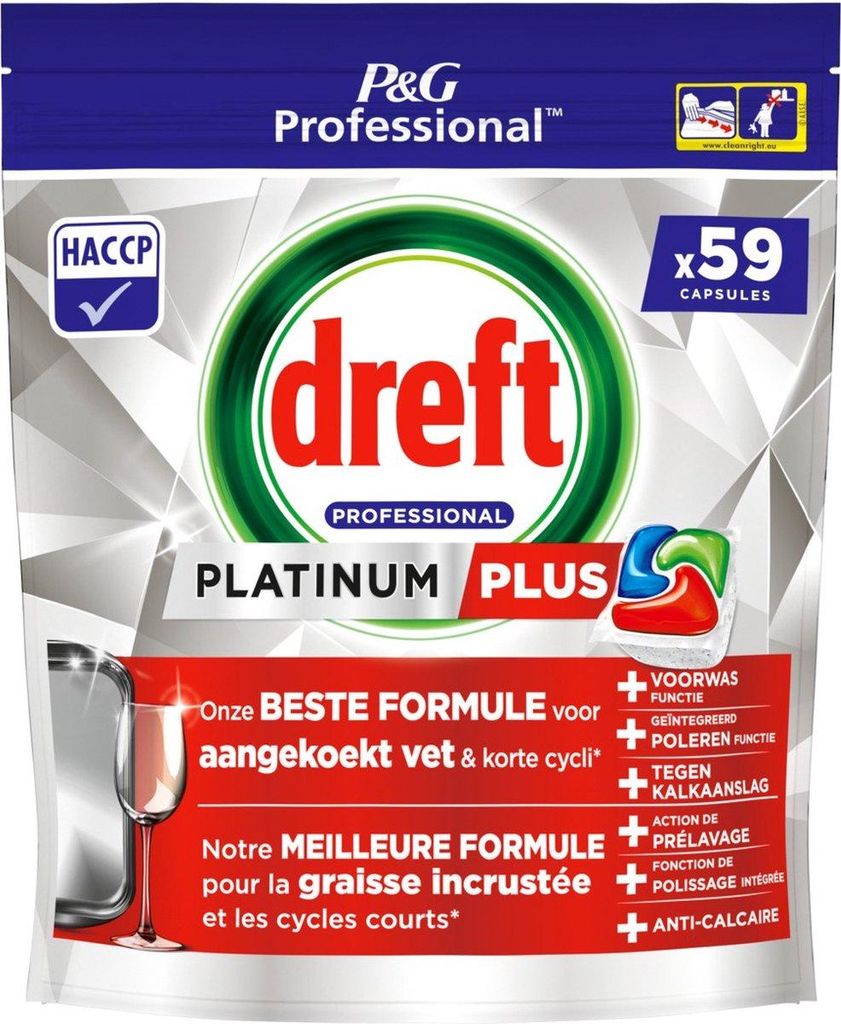 Dreft Platinum Plus Regular All-in-1 Geschirrspültabs - 59 Produktbild 