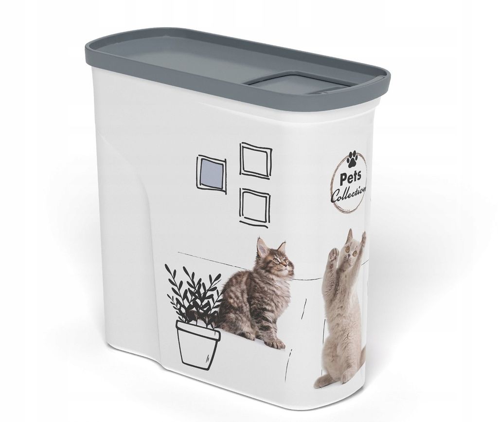 Distributore di cibo Curver 1,5 kg / 2 l Gatti Immagine del prodotto 
