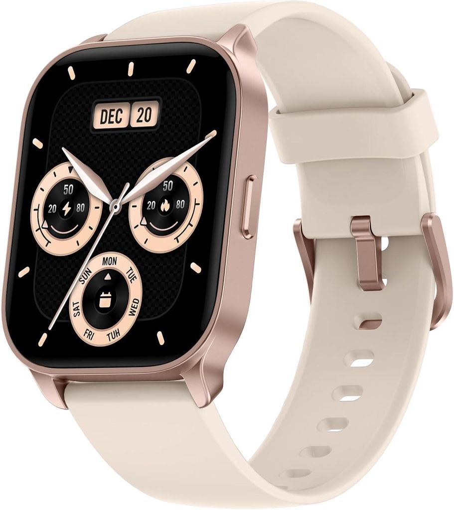 TOOBUR Smartwatch mit Telefonfunktion Alexa AMOLED Display Fitness Tracking für Android iOS