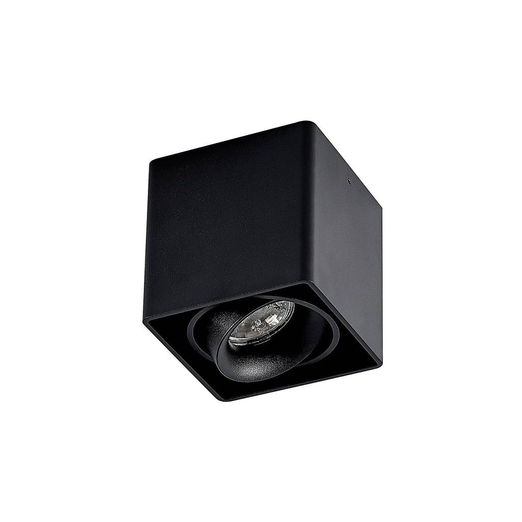Arcchio Kubika Downlight, 9 cm, schwarz, 1-flg., Metall