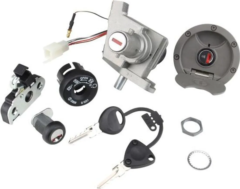 Réparer contacteur allumage Yamaha Aerox 50 bloqué - Set serrure complet
