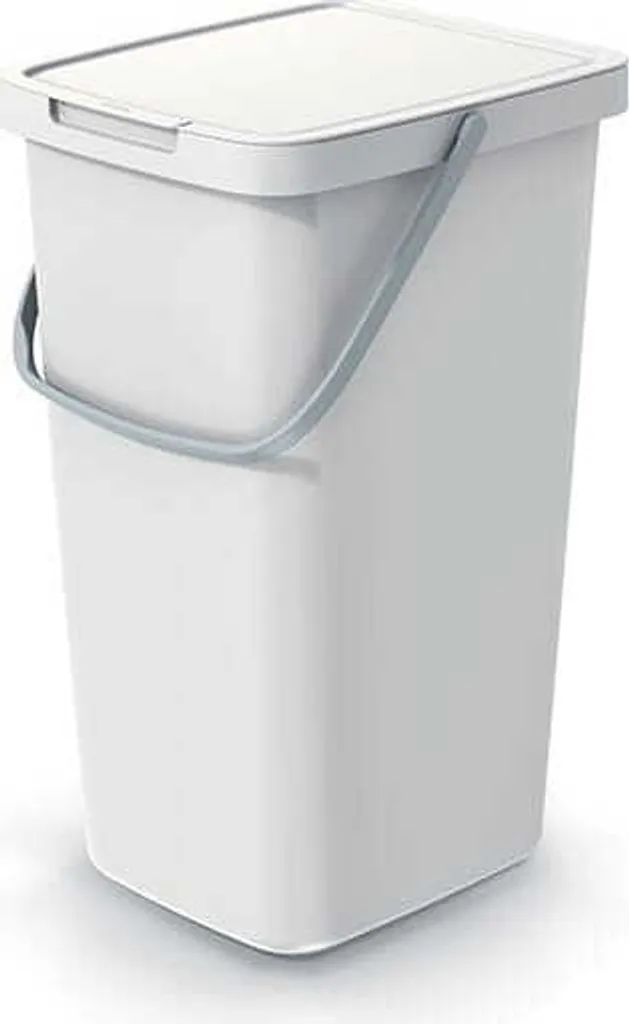 Poubelle 25 litres SELECT vert clair avec couvercle amovible robuste