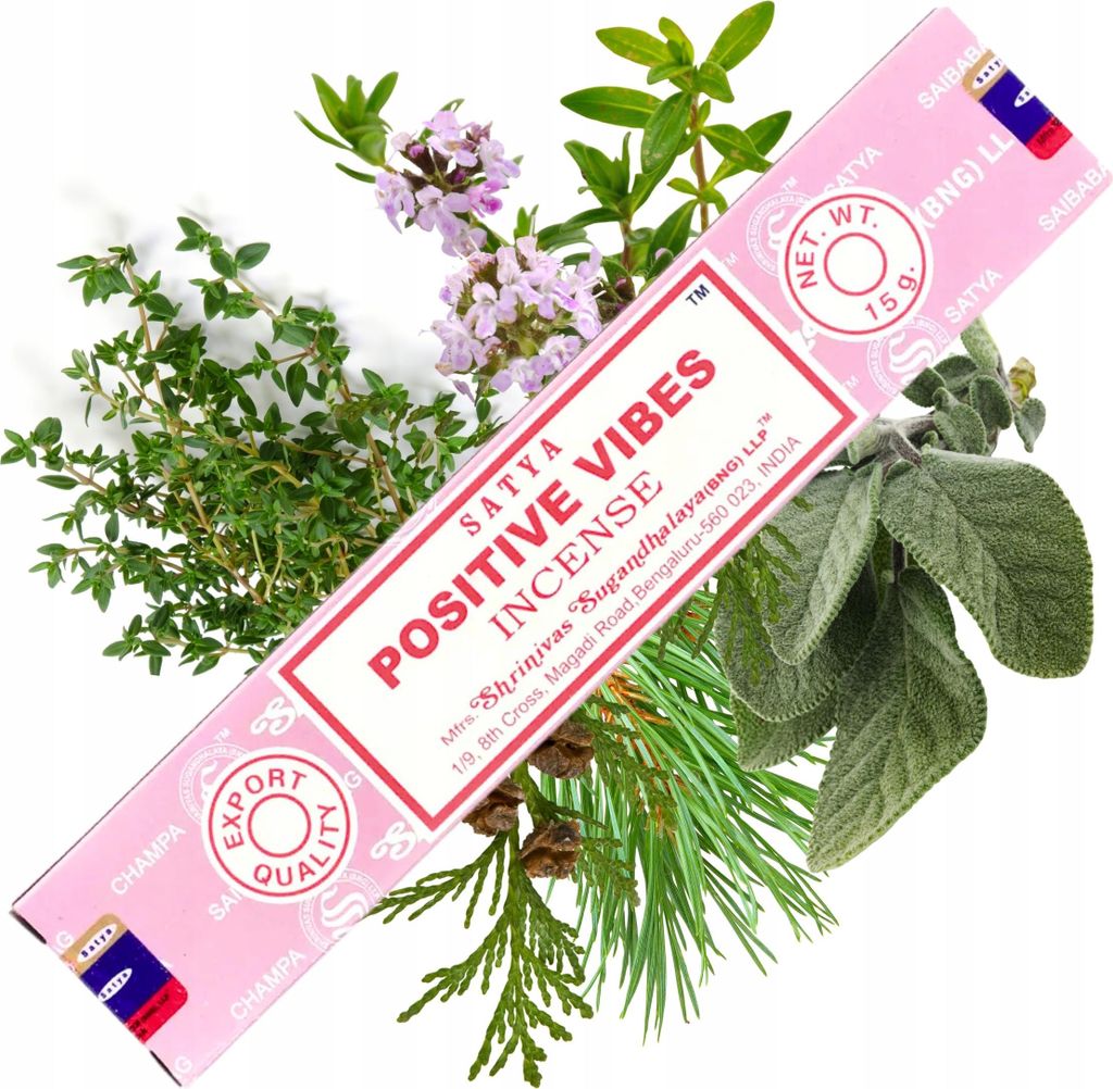 Satya Positive Vibes Räucherstäbchen 15g Produktbild 
