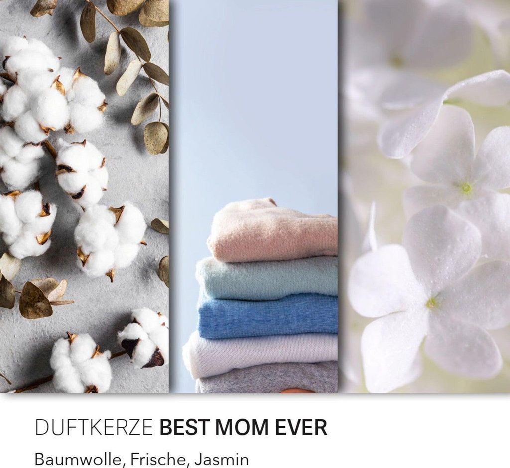 Duftkerze mit Erdnussduft - Glasgefäß, Duftgeschenk