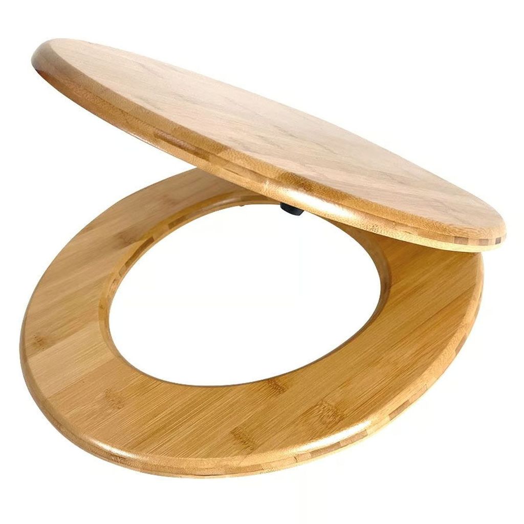 WC Sitz Klobrille hochwertige stabile Qualität aus Holz Produktbild 2