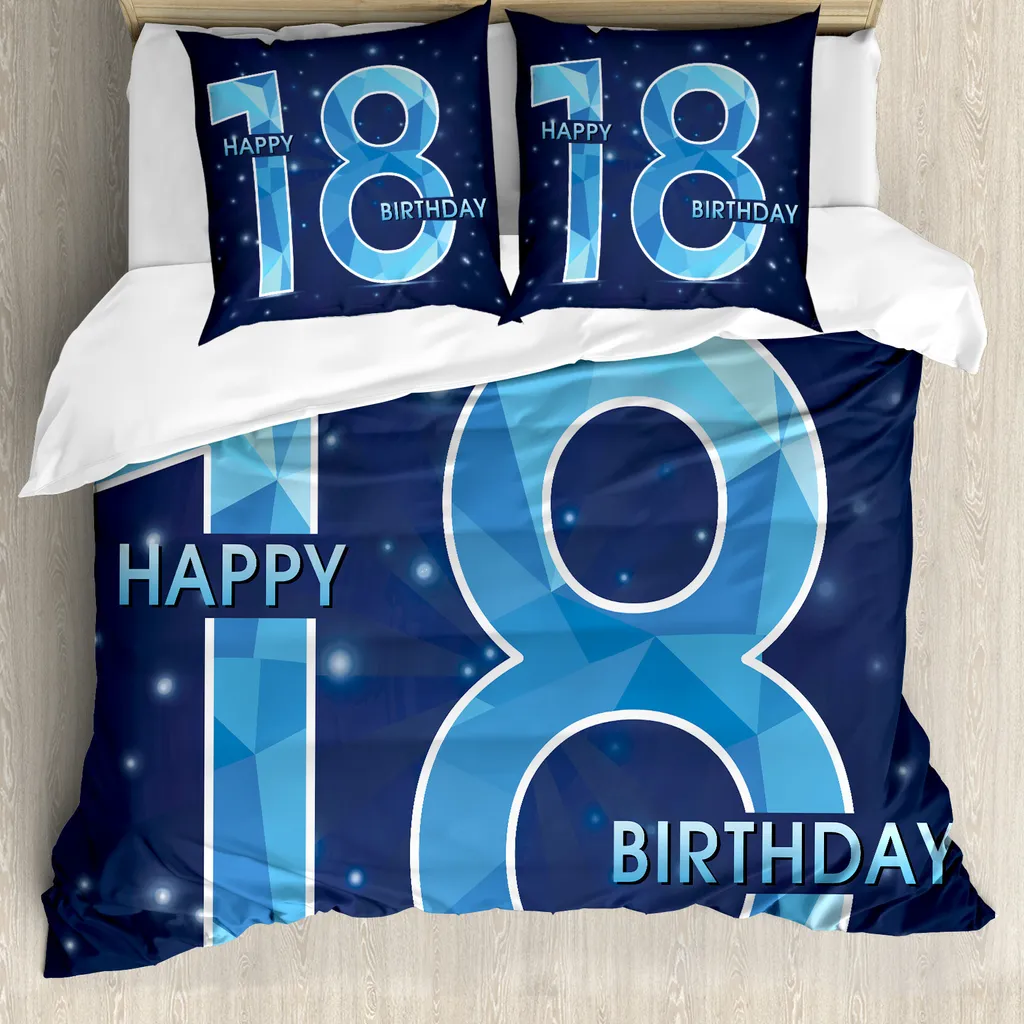 Copripiumino Matrimoniale Blu Galaxy ABAKUHAUS Design Moderno