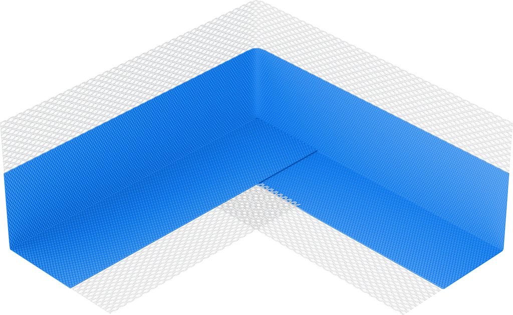 Isolbau Innenecke P2 Blau - 50 Stück - Wasserdichtes Eck-Dichtband für Sanitär, Dusche, Bad, Fliesen, BalkonEckabdichtung Dichtecke Abdichtung f...