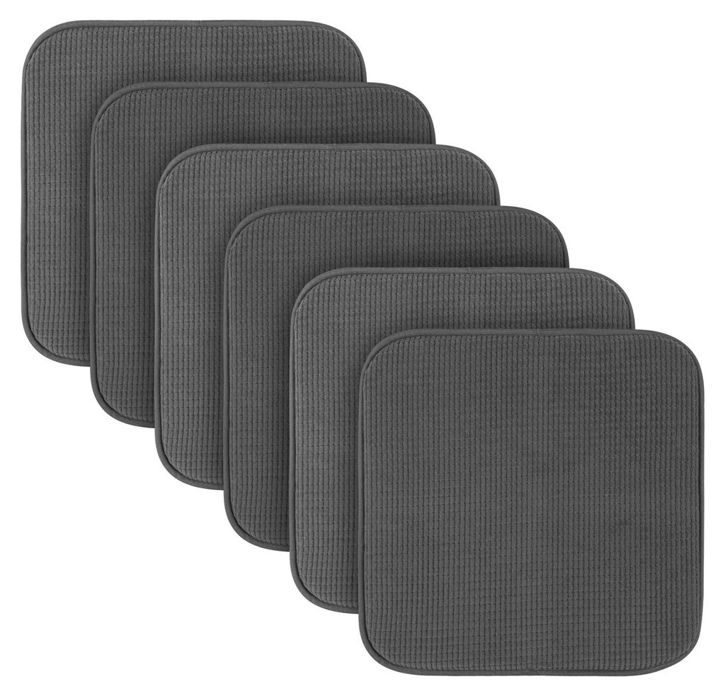 Cojines para sillas, estructura gris antracita, pack de 6 Imagen del producto 