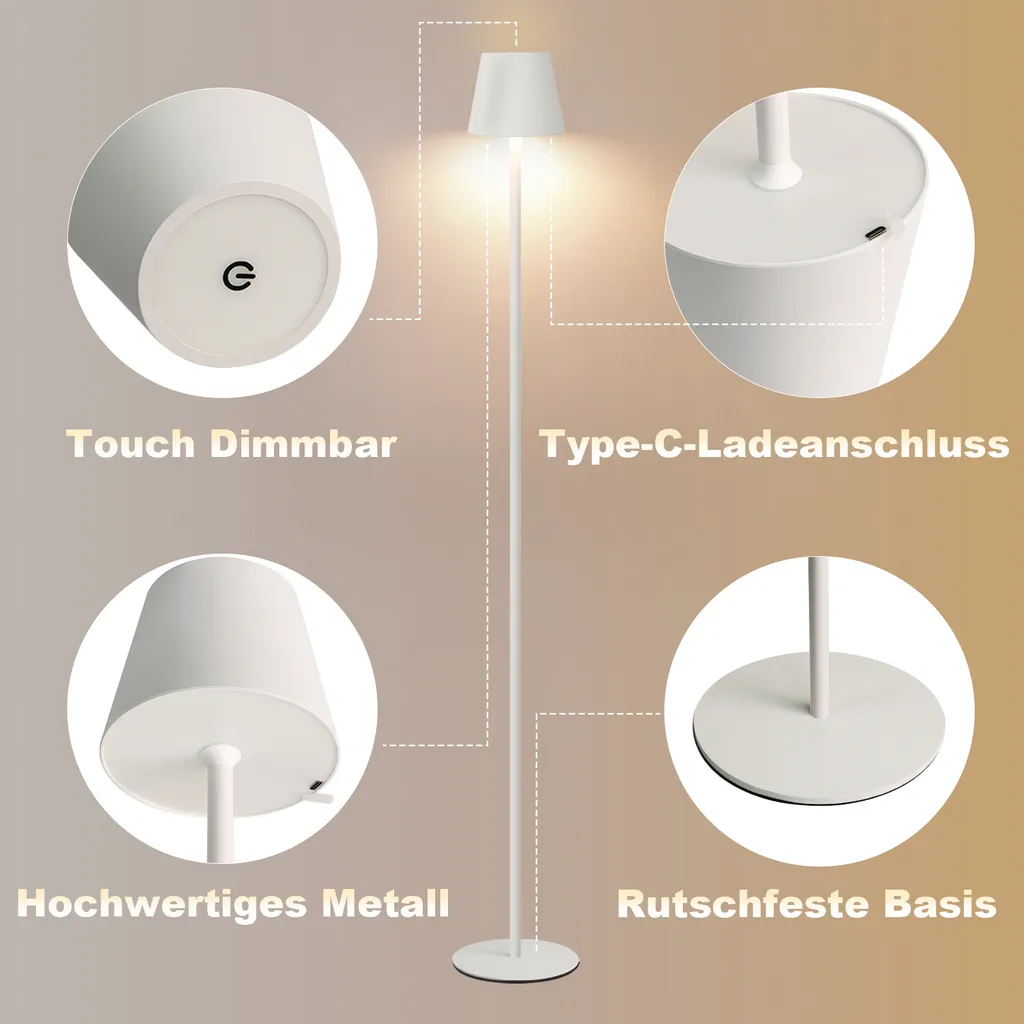 Lampadaire LED à Intensité Variable avec 3 Températures de Couleur Blanc - 3