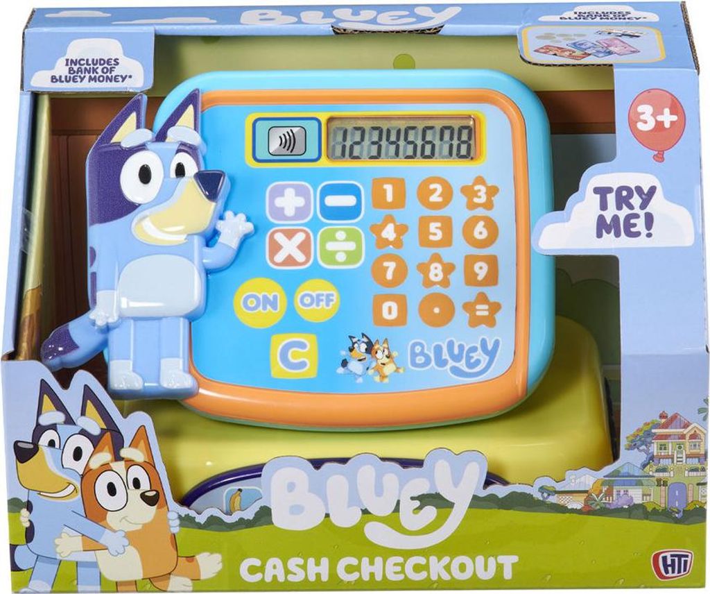 HTI Spielzeugkasse Bluey - interaktives Rollenspiel Spielzeug
