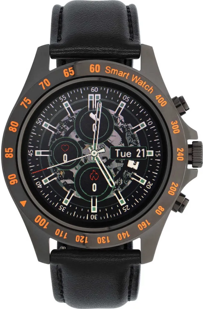 Smartwatch Homme pour Suivi Santé et Sport Garett Men Style Argent