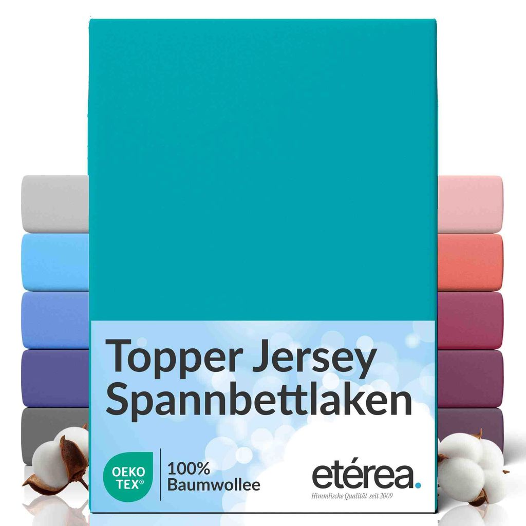 etérea Topper Jersey Spannbettlaken 90x200 - 100x200 cm – Produktbild 