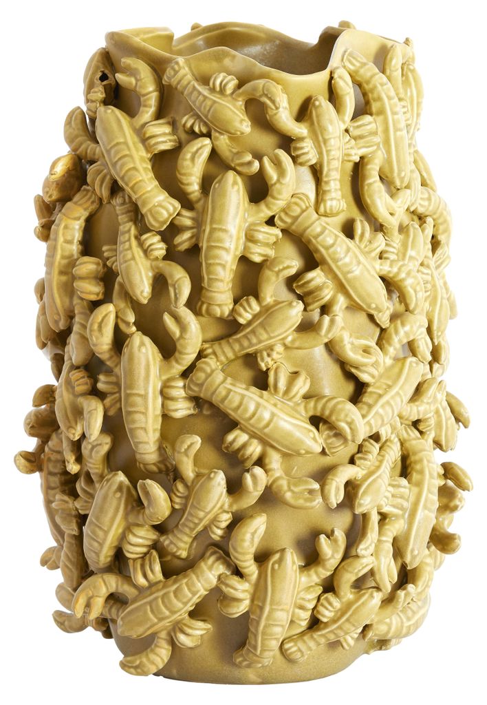 Light & Living LOBSTER Vase Keramik Matt Olivgrün – 31,5x30,5x45,5 cm
