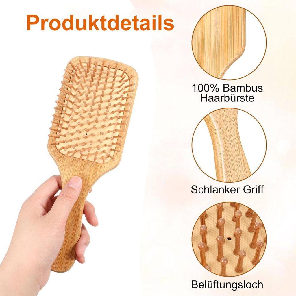 10-pcs Bambus-Kamm,aus Holz natrliche Bambusborsten,